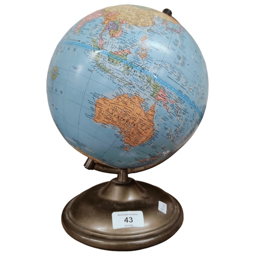 43 - VINTAGE IMPERIAL WORLD GLOBE