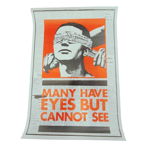 434 - REPUBLICAN PROPAGANDA POSTER - MANY HAVE EYES 24