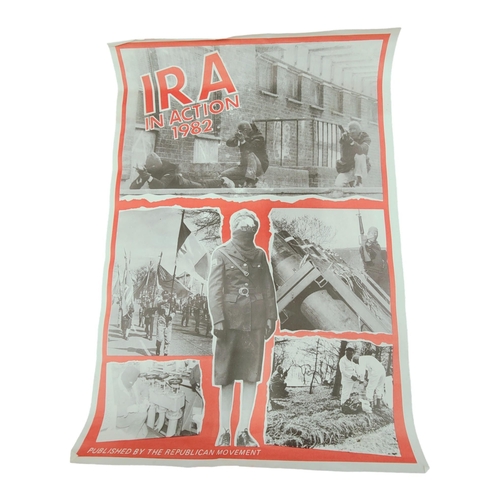 435 - REPUBLICAN PROPAGANDA POSTER - IRA IN ACTION 1982 - 24