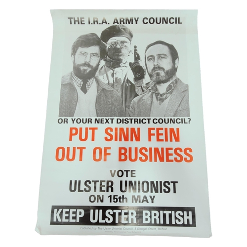 444 - UNIONIST/LOYALIST PROPAGANDA POSTER - THE IRA ARMY COUNCIL 25