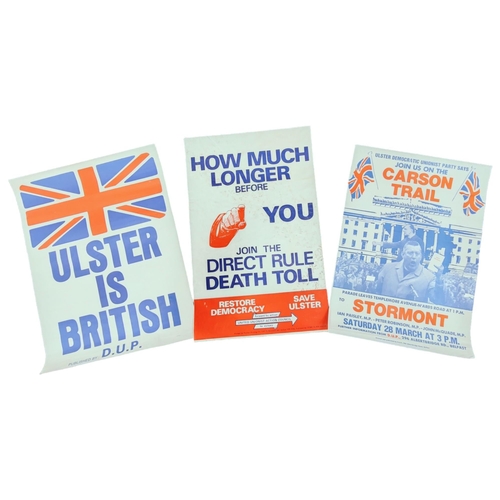 446 - 3 UNIONIST PROPAGANDA POSTERS