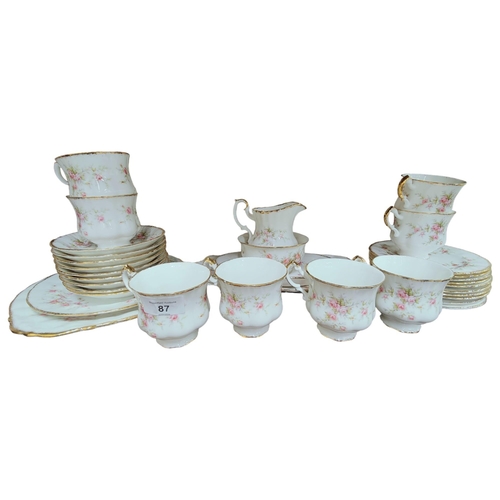 87 - ROYAL ALBERT VICTORIAN ROSE TEA SET