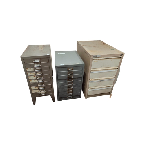 96 - 3 FILING CABINETS