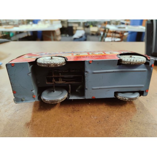 400 - RARE WELLS BRIM 1950's TINPLATE TROLLEY BUS