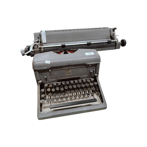 112 - OLD IMPERIAL TYPEWRITER