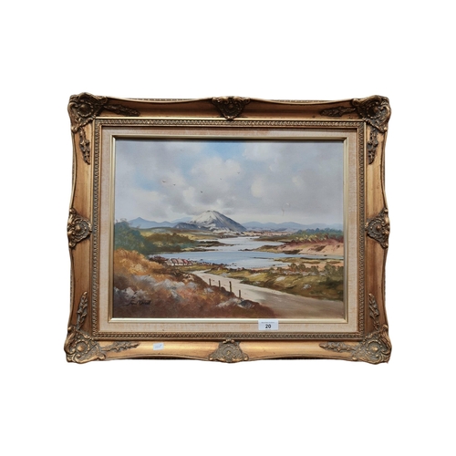 20 - JOHN O'NEILL - OIL ON CANVAS - ERRIGAL MOUNTAIN, DONEGAL