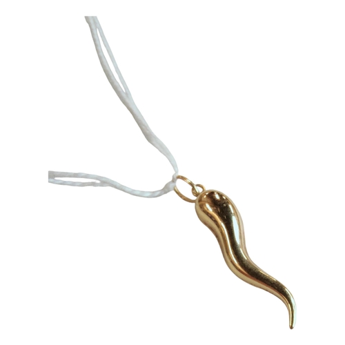 273 - 9 CARAT GOLD HORN PENDANT 0.84 GRAMS