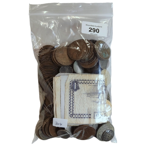 290 - BAG OF COINS