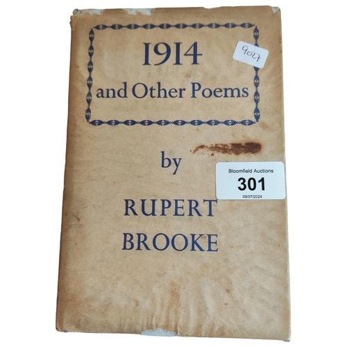 301 - WWI POEM BOOK BY RUPERT BROOKE