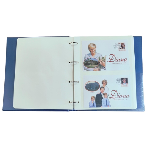 328 - 3 X ALBUMS OF DIANA PRINCESS OF WALES COVERS AND COIN COVERS