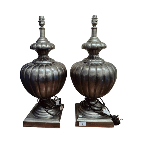 6 - PAIR OF INDIA JANE DESIGNER LAMPS