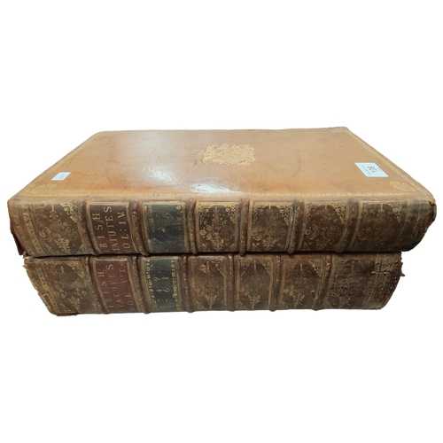 139 - BOOK-2 ANTIQUE VOLUMES - IRISH STATUTES 1749 - 1761 & 1703 - 1719