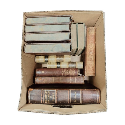 142 - BOX OF ANTIQUE BOOKS