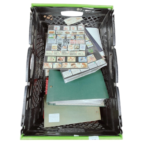 148 - BOX OF STAMP ALBUMS AND STAMPS