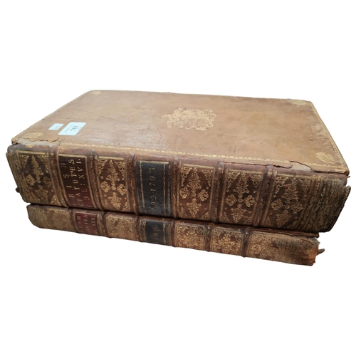 161 - BOOK-2 ANTIQUE VOLUMES - IRISH STATUTES 1792 - 1793 & 1799