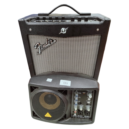 171 - BEHRINGER MINI SPEAKER AND FENDER AMP