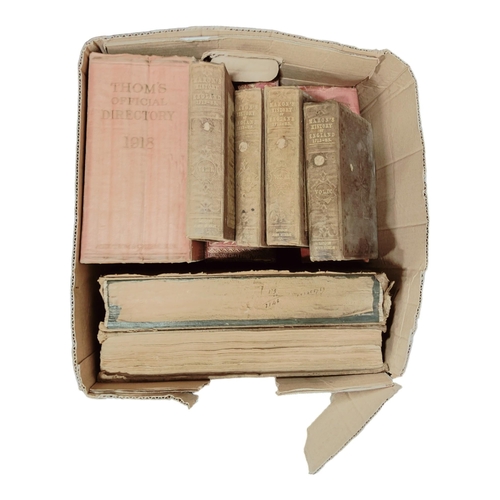 239 - BOX OF ANTIQUE BOOKS