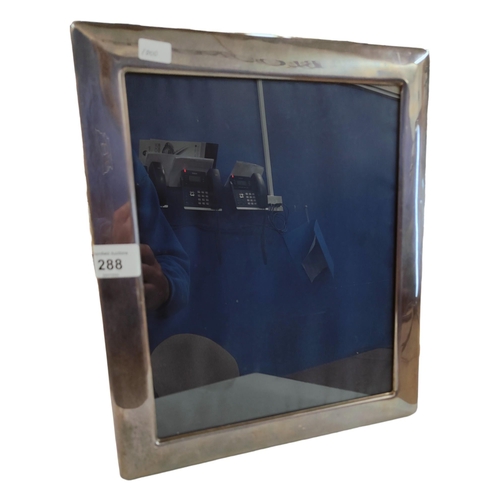 288 - SILVER PHOTO FRAME 31cm X 26cm