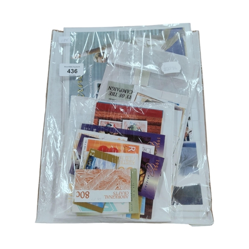 436 - QUANTITY OF AUSTRALIAN STAMP BOOKLETS & SOME SHEETS