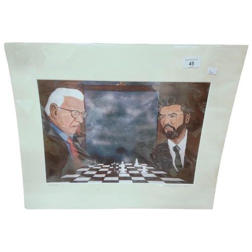 45 - PAISLEY/ADAMS PRINT - STALEMATE