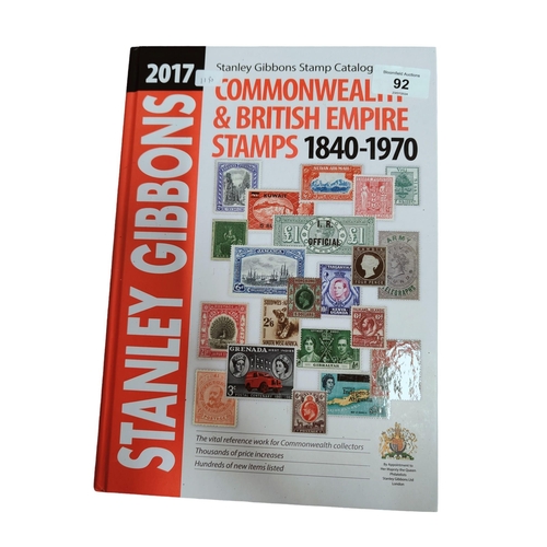 92 - STANLEY GIBBONS 2017 STAMP CATALOGUE PART 1