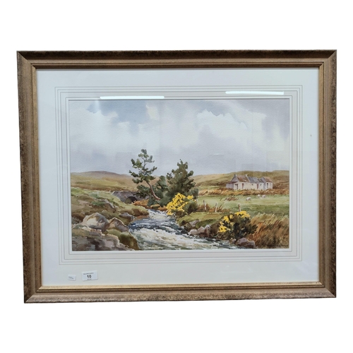 10 - ROBERT EGGINTON WATERCOLOUR LANDSCAPE 54 X 36 CMS