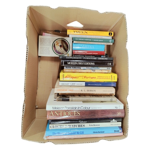 262 - BOX OF BOOKS ON ANTIQUES & COLLECTABLES