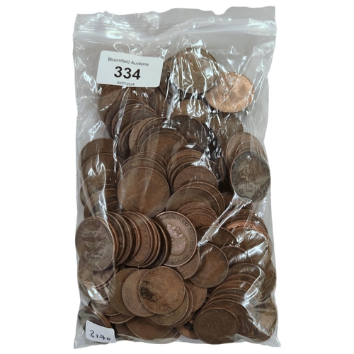 334 - BAG OF COINS