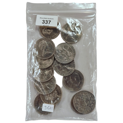 337 - BAG OF CROWN COINS