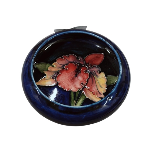 381 - MOORCROFT BOWL DIAMETER 10 CMS X HEIGHT 4.5 CMS IN GOOD CONDITION