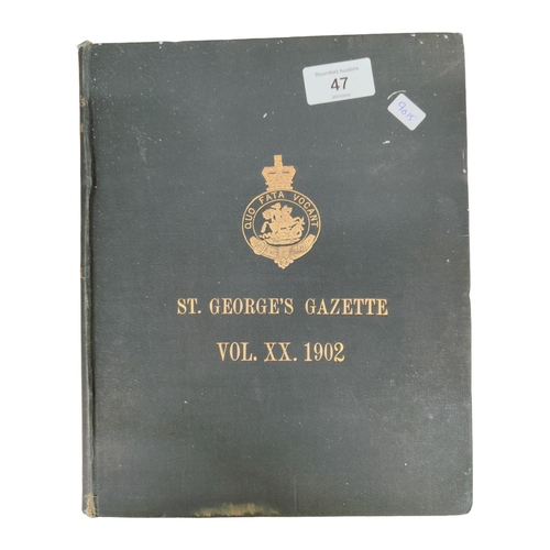 47 - ST.GEORGES GAZETTE MILITARY BOOK 1902