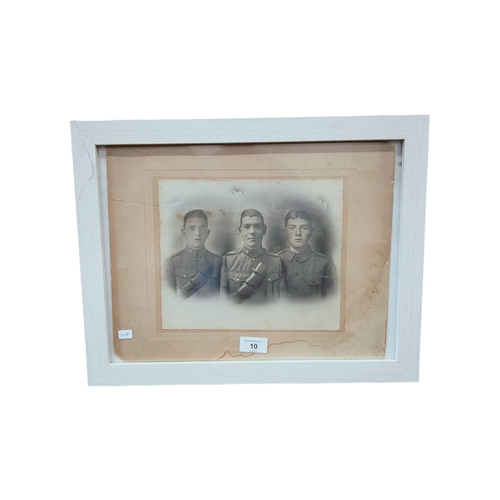 10 - FRAMED MILITARY PHOTOGRAPH