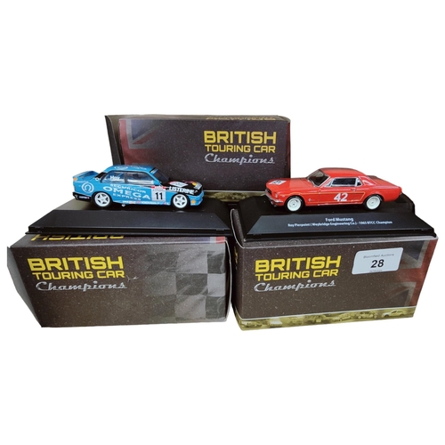 28 - 5 X BOXED MODEL CARS - BRITISH TOURING CAR CHAMPIONSHIPS