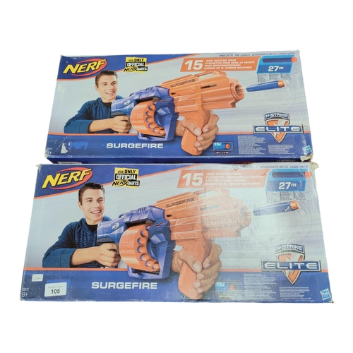 105 - 2 X BOXED NERF GUNS