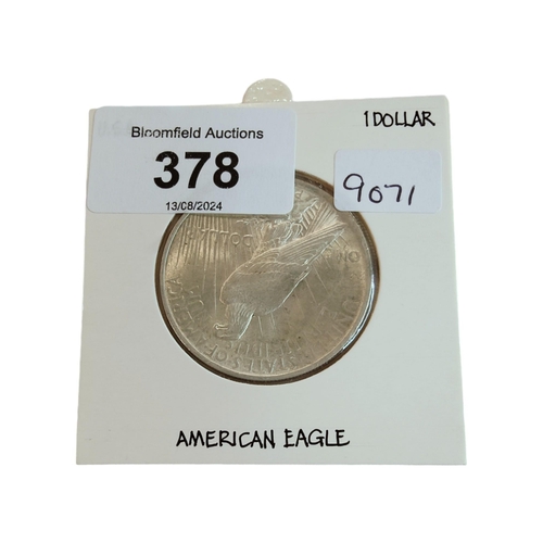 378 - 1924 USA SILVER DOLLAR