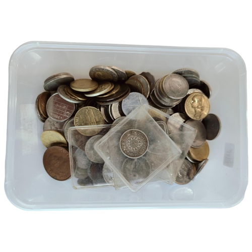 392 - TUB OF COINS