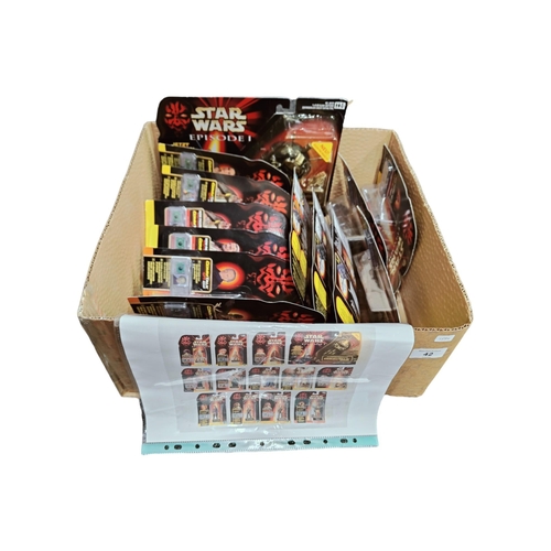 42 - BOX OF STAR WARS TOYS