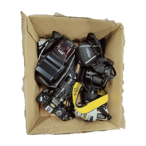 434 - BOX LOT OF CAMERAS