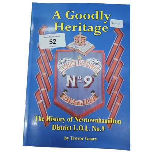 52 - ORANGE ORDER BOOK - HISTORY OF NEWTOWNHAMILTON DISTRICT