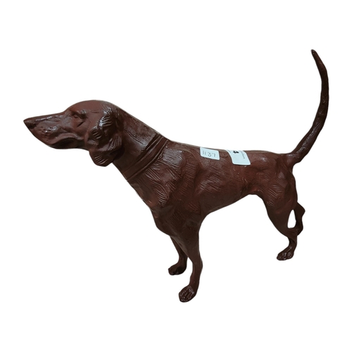 64 - LARGE METAL RETRIEVER DOG FIGURE