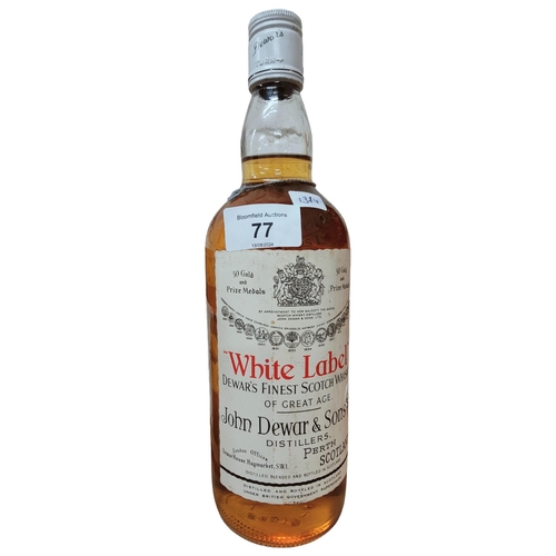 77 - BOTTLE OF JOHN DEWAR & SONS SCOTCH WHISKY