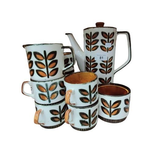 81 - VINTAGE FRENCH COFFEE SET