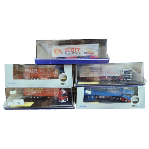 96 - 5 BOXED MODEL LORRIES