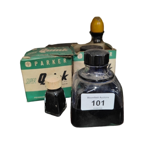 101 - QUANTITY OF OLD INK BOTTLES