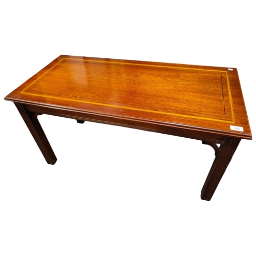 131 - INLAID COFFEE TABLE