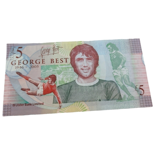 406 - GEORGE BEST £5 NOTE AND WALLET