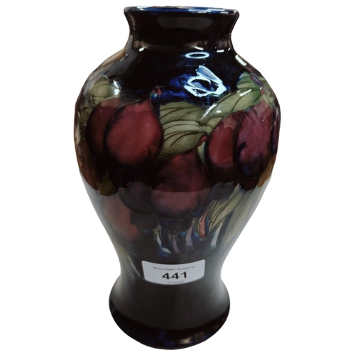 441 - MOORCROFT VASE - 21.5cm