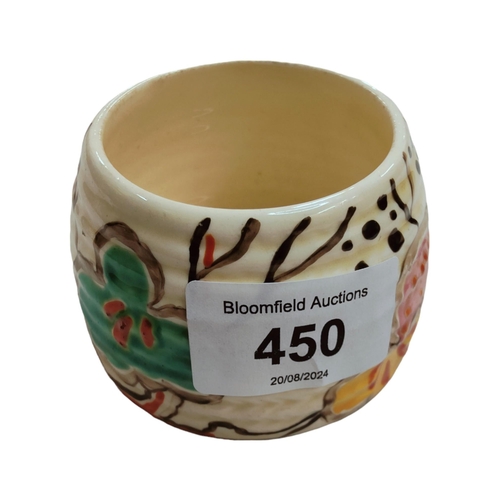 450 - CLARICE CLIFF HONEY POT