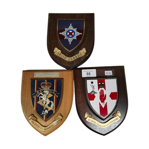 55 - 3 MILITARY PLAQUES