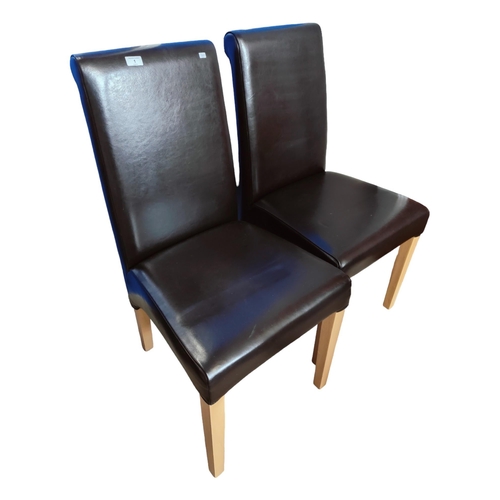 1 - PAIR OF MODERN CHAIRS